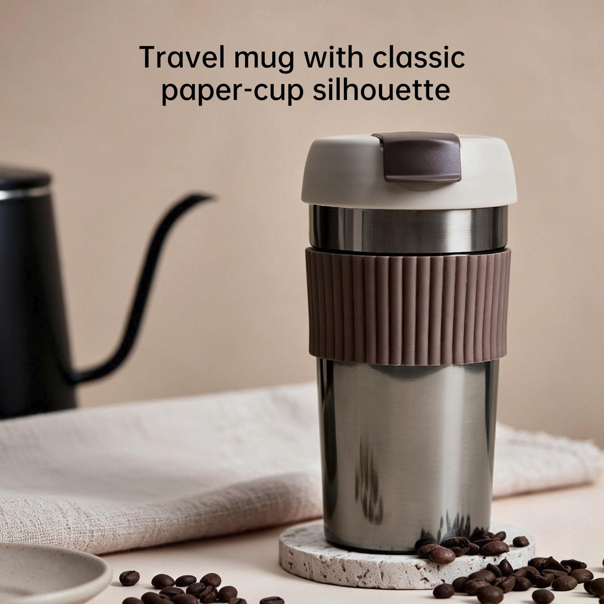 Stainless Steel Insulated Coffee Travel Mug 16oz I970715