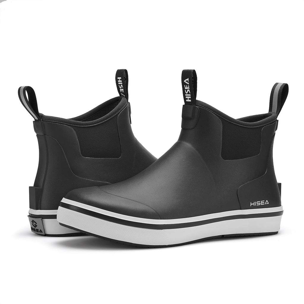Men's Waterproof Rubber Neoprene Ankle Deck Boots S913530