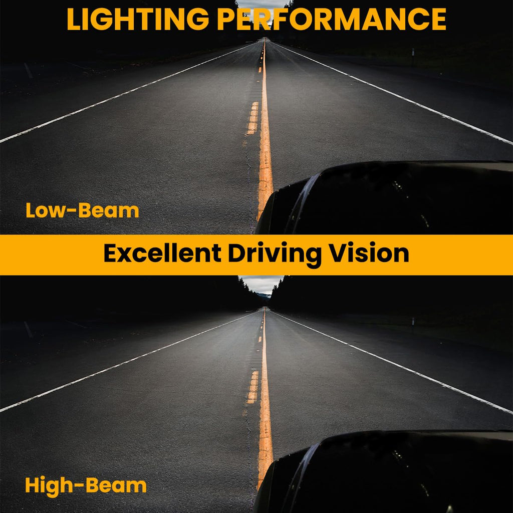 Glossy Black LED Projector Headlights A2384
