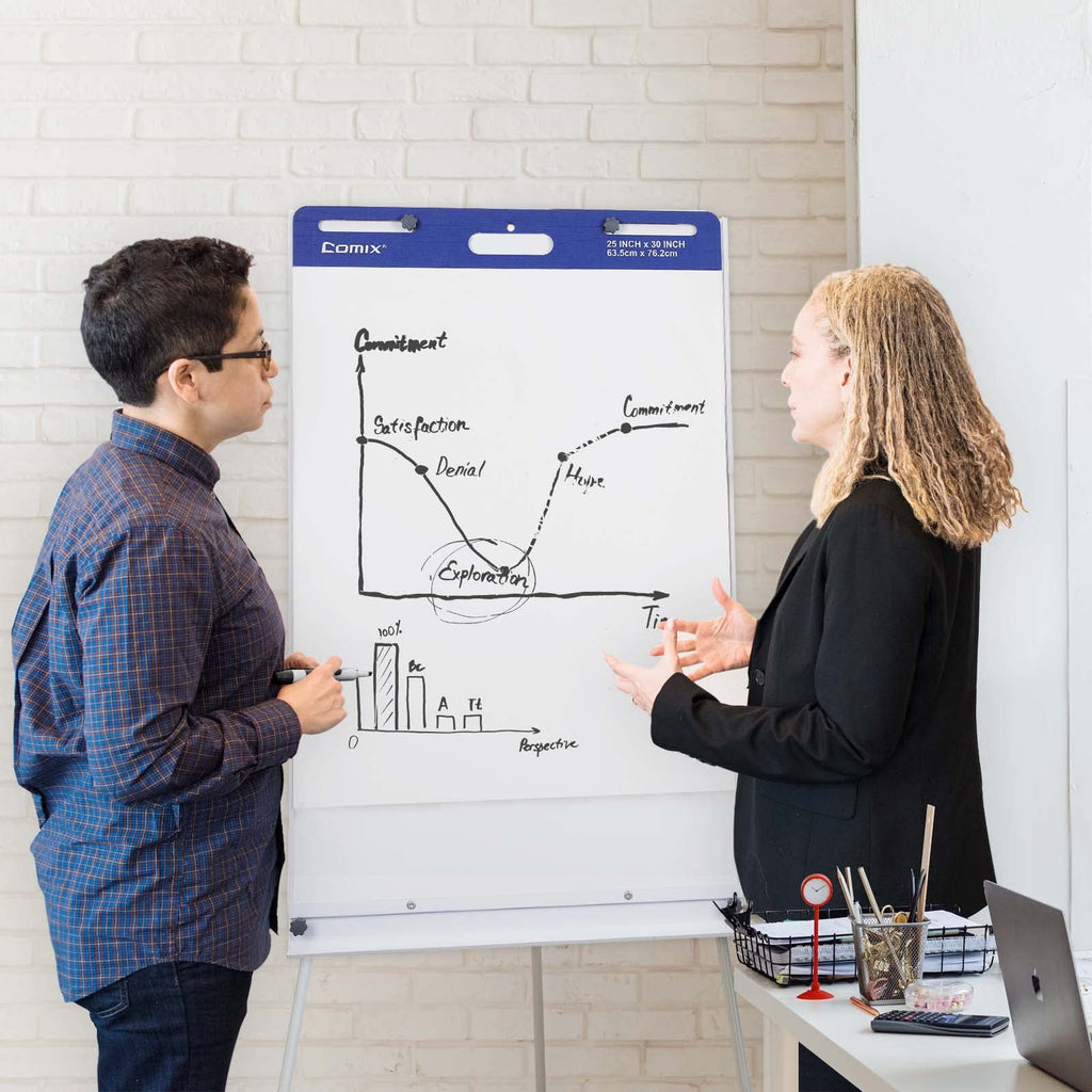 25 x 30 Inch Flip Chart Pad, 30 Sheets, 4 Pads Q511233