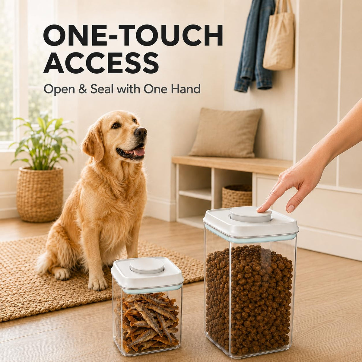 Airtight Dog Food Storage Container with Scoop L321122