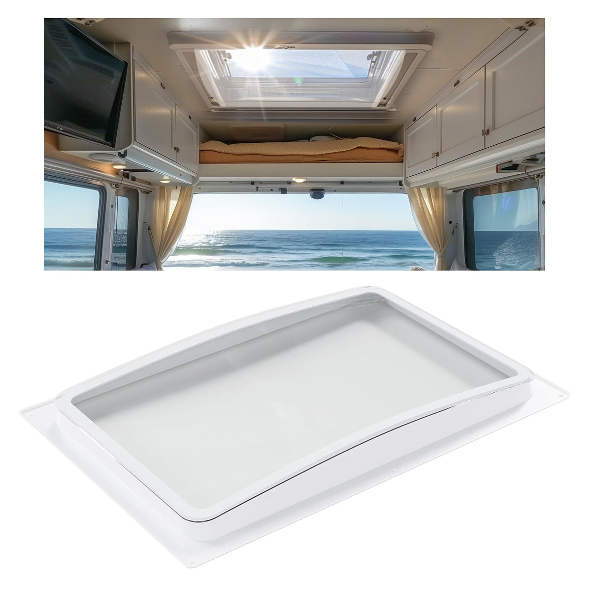 24" Shatterproof Clear RV Skylight Dome Cover A843