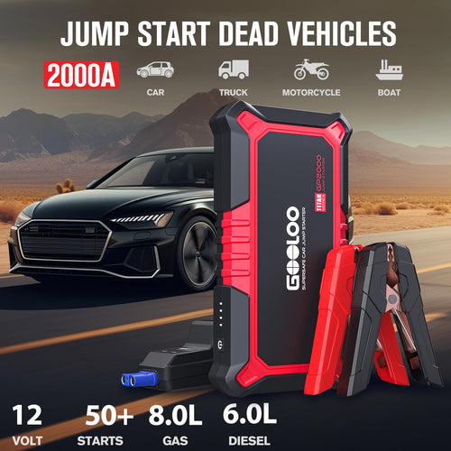 12V 2000A Portable Jump Starter W5546