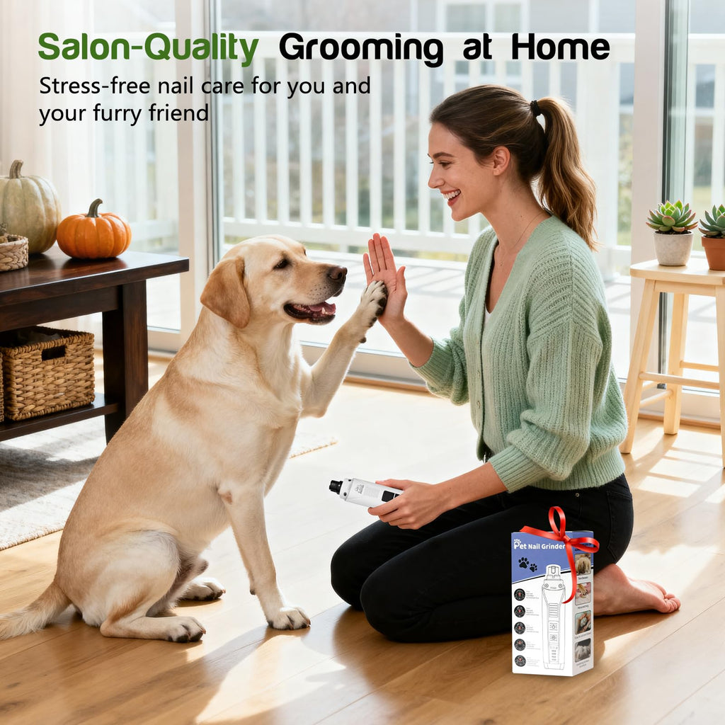4-Speed Rechargeable Quiet Electric Dog Nail Grinder G874