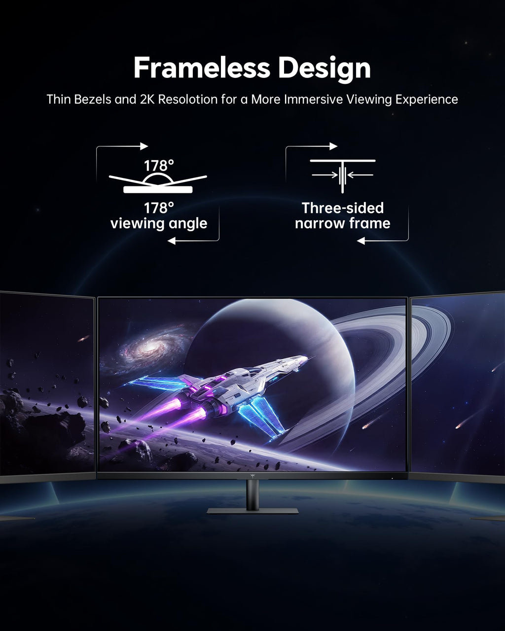 32 Inch 2K IPS 1440p Monitor with HDR10 V6145