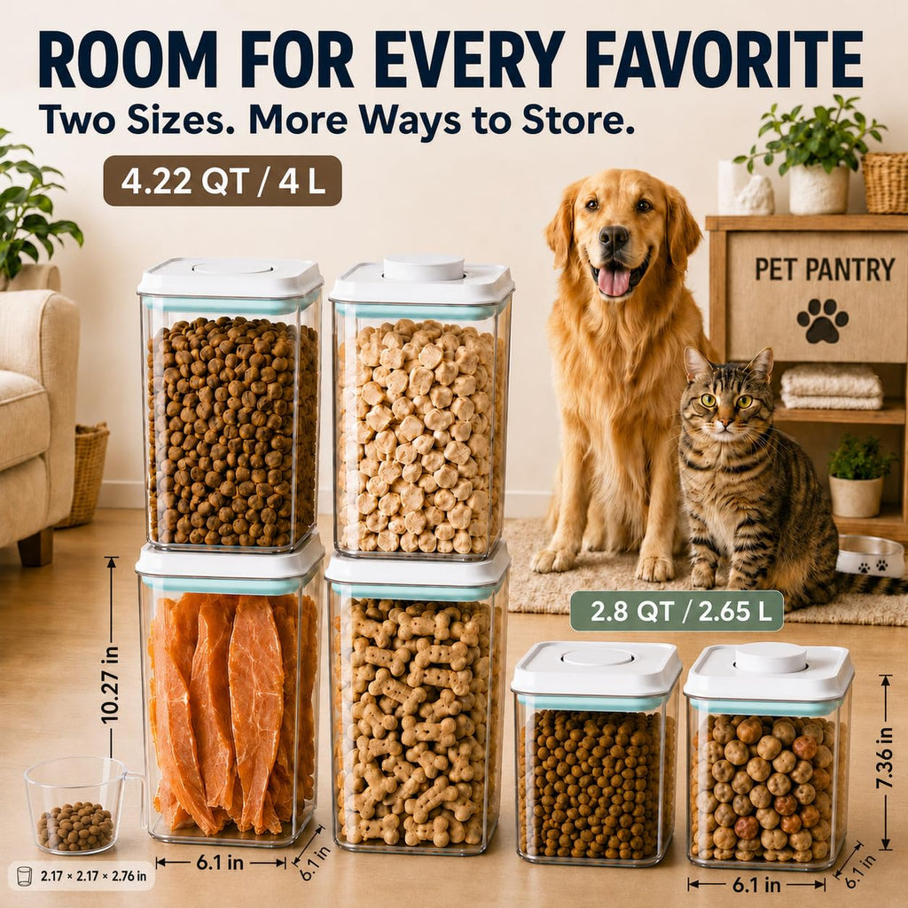 Airtight Dog Food Storage Container with Scoop L321122
