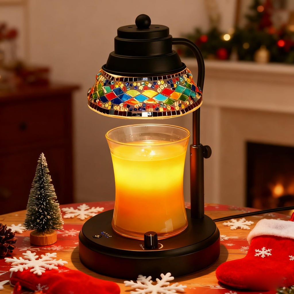 Black Candle Warmer Lamp with Timer & Dimmer R789