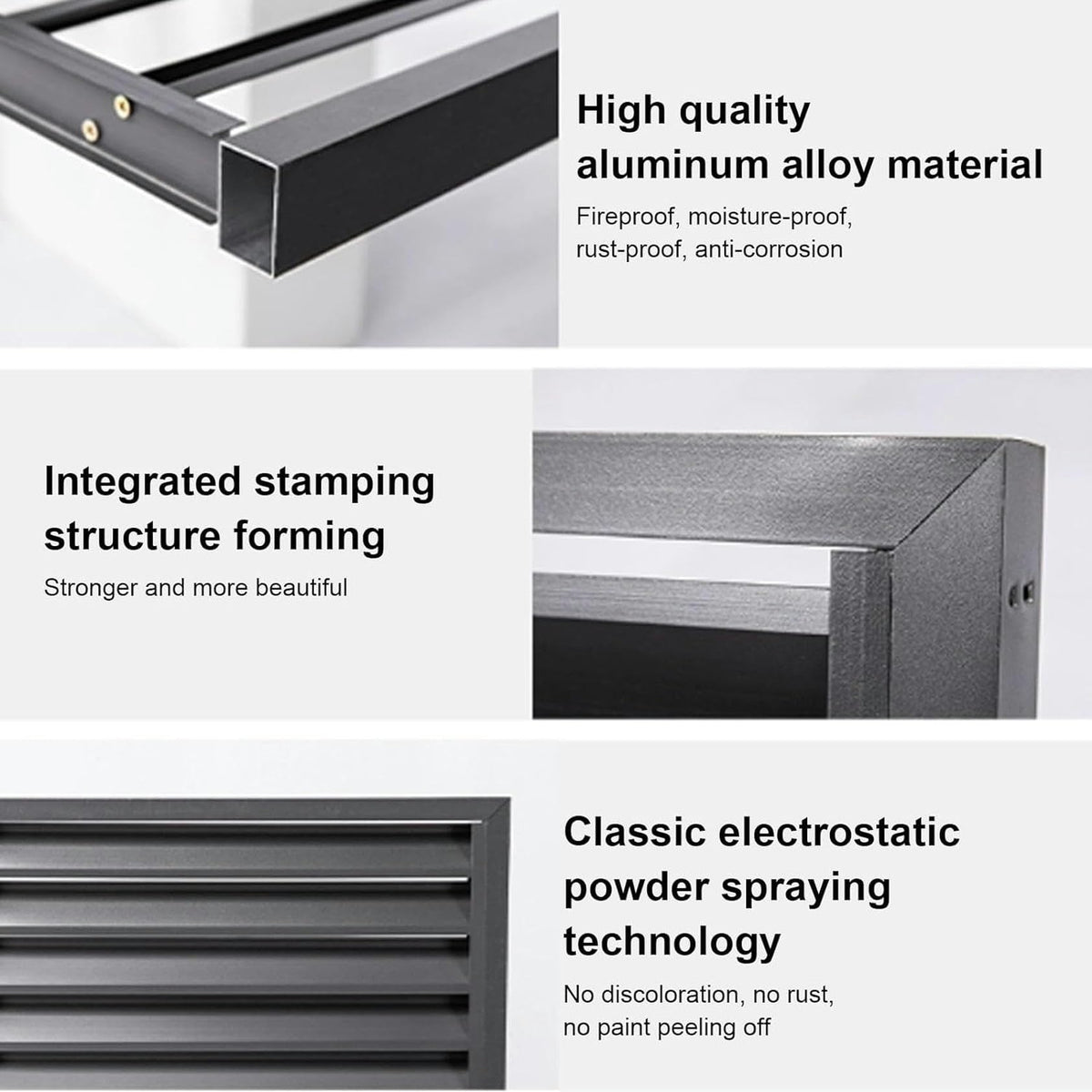 Air Conditioner Fence for Outside Units, Mini Split Pipe Cover, Aluminum AC Cover V759914