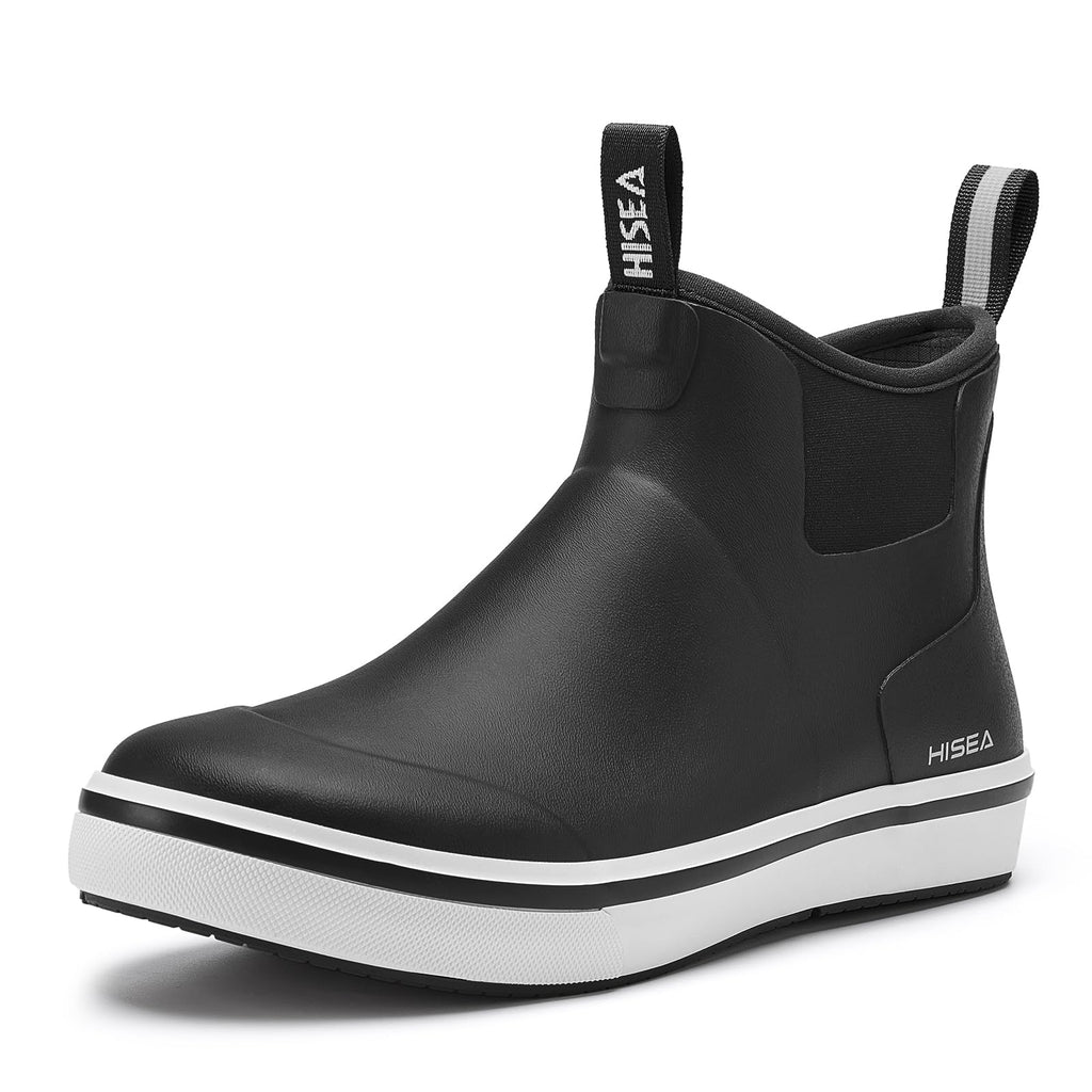 Men's Waterproof Rubber Neoprene Ankle Deck Boots S913530