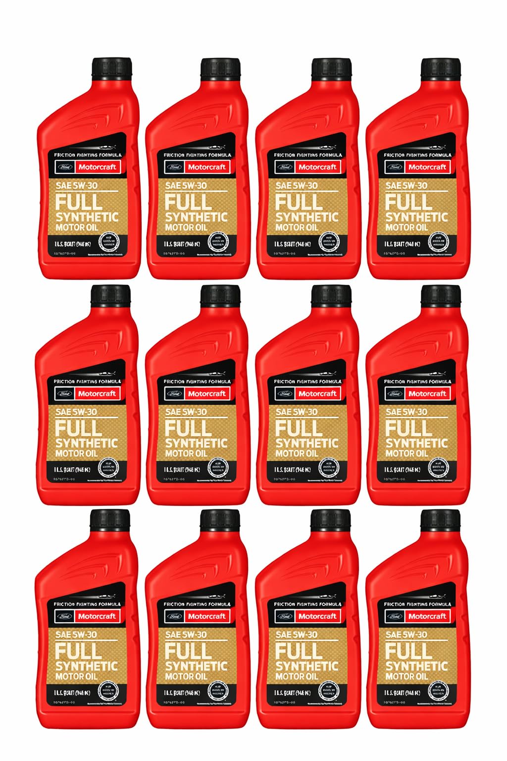 SAE 5w30 Full Synthetic Motor Oil 12 Quart Case Y351