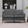 Light Gray 2 Seater Loveseat Sofa Q49084