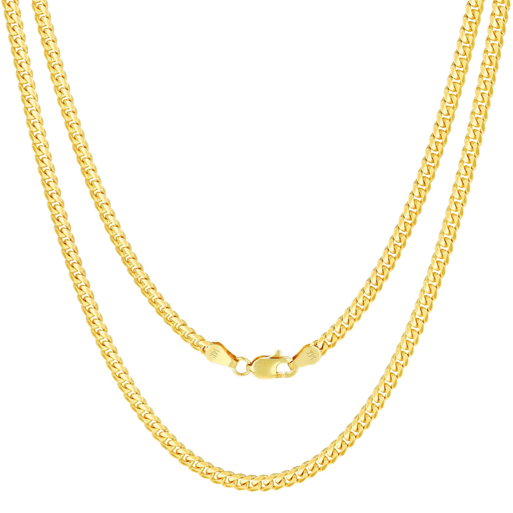 14k Yellow Gold Cuban Link Chain Necklace X461099
