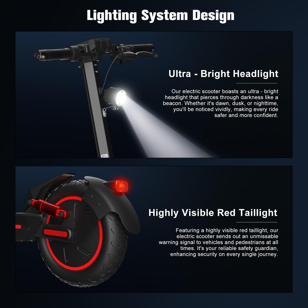 Electric Scooter for Adults, 1200W Motor, 30 MPH, 33 Miles Range, Foldable Q5882