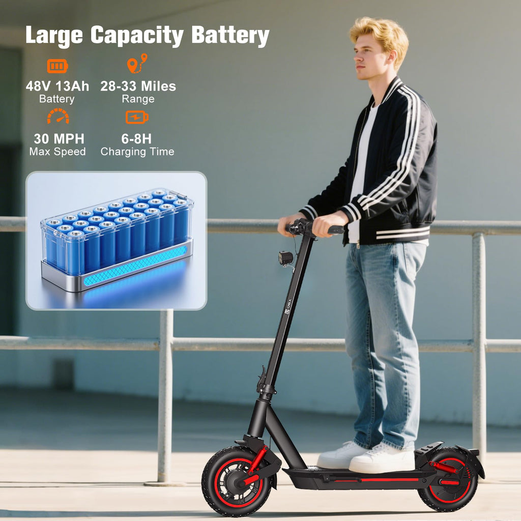 Electric Scooter for Adults, 1200W Motor, 30 MPH, 33 Miles Range, Foldable Q5882