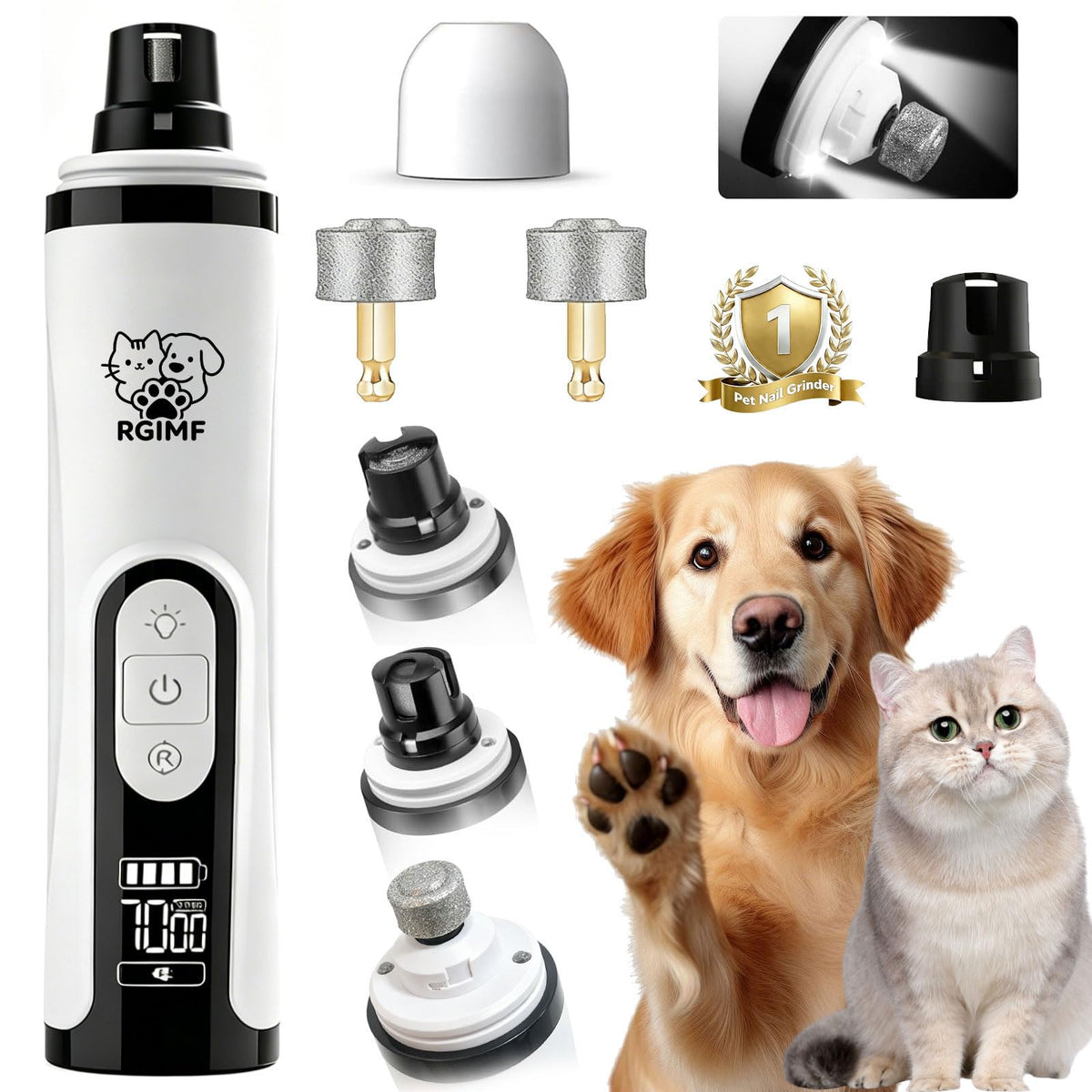 Dog Nail Scratch Board with Hand Strap + Dog Nail Grinder A55762
