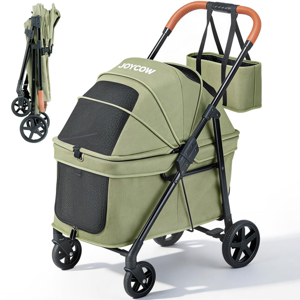 Foldable Pet Stroller Green R9275