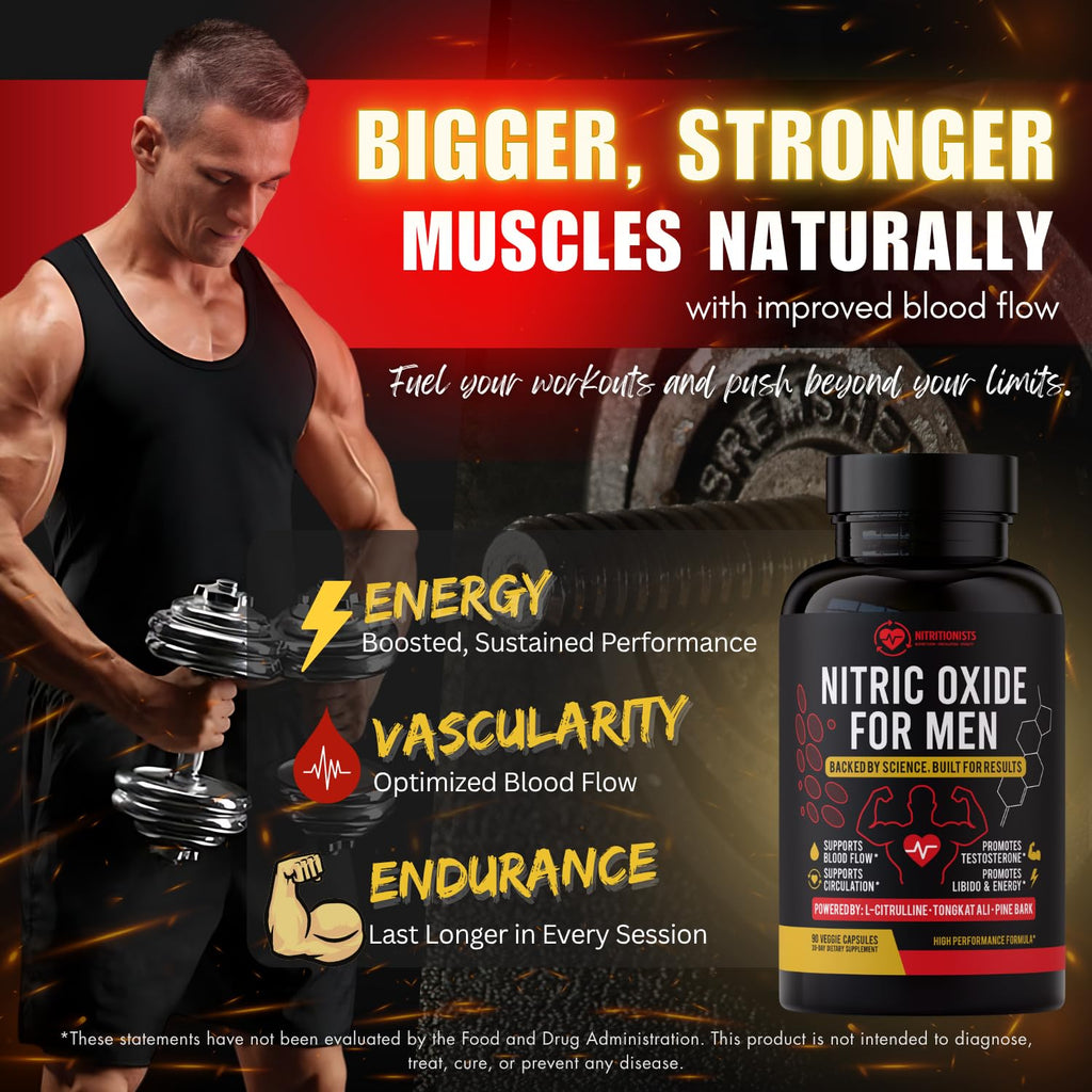 90 Capsules Nitric Oxide Supplement U440155
