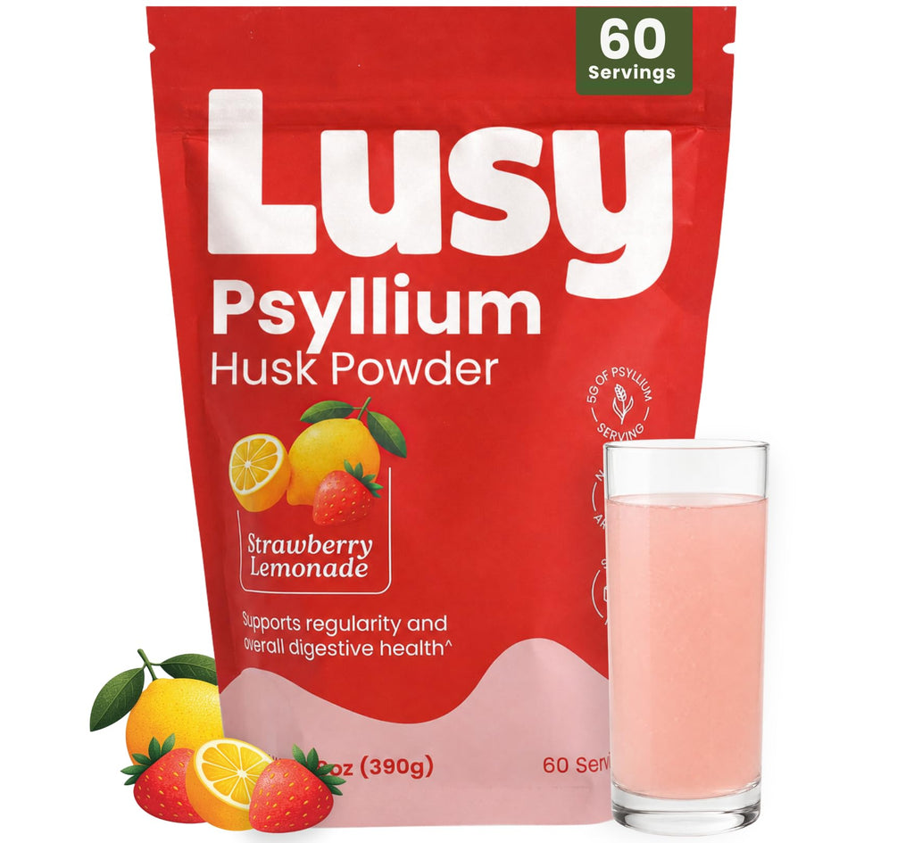 Psyllium Husk Fiber Supplement Strawberry Lemonade 13.8 oz K710772