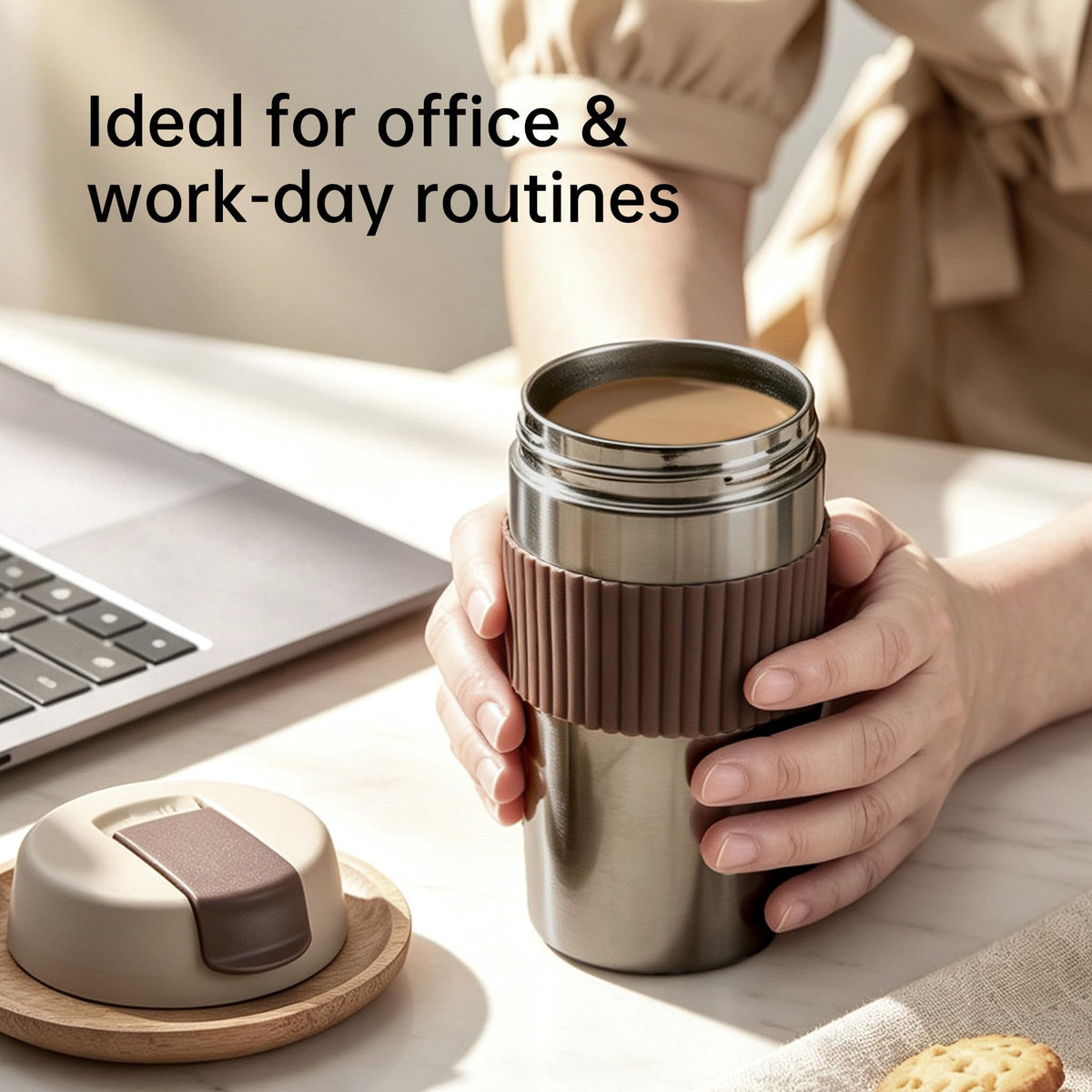 Stainless Steel Insulated Coffee Travel Mug 16oz I970715