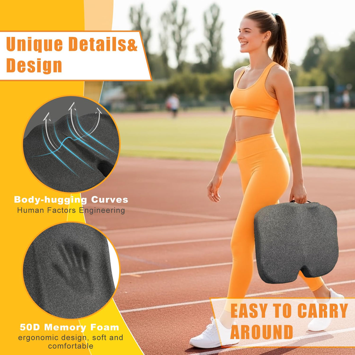 Extra Thick 50D High Density Stadium Seat Cushion Z897