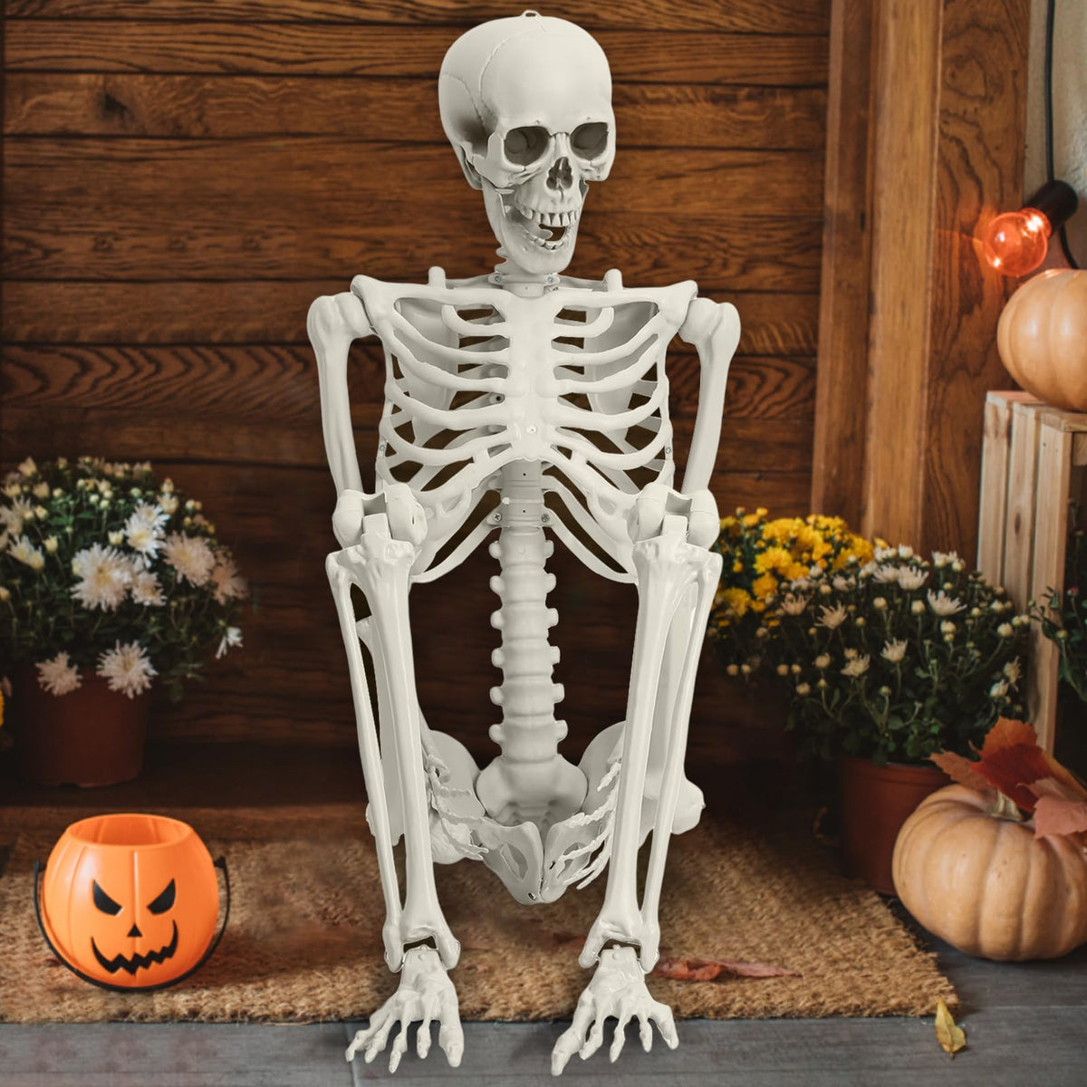 5.4ft Posable Plastic Skeleton L9093