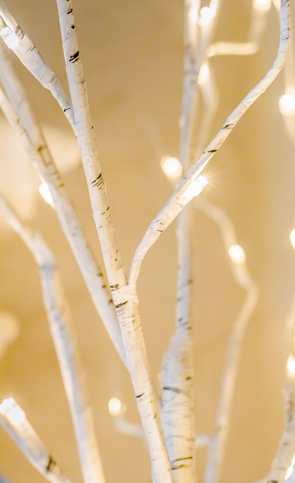 48 LED Lighted Birch Tree 4 Feet E58737