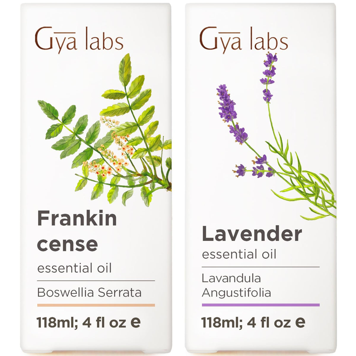 Frankincense & Lavender Essential Oil Set 2x4 Fl Oz J302