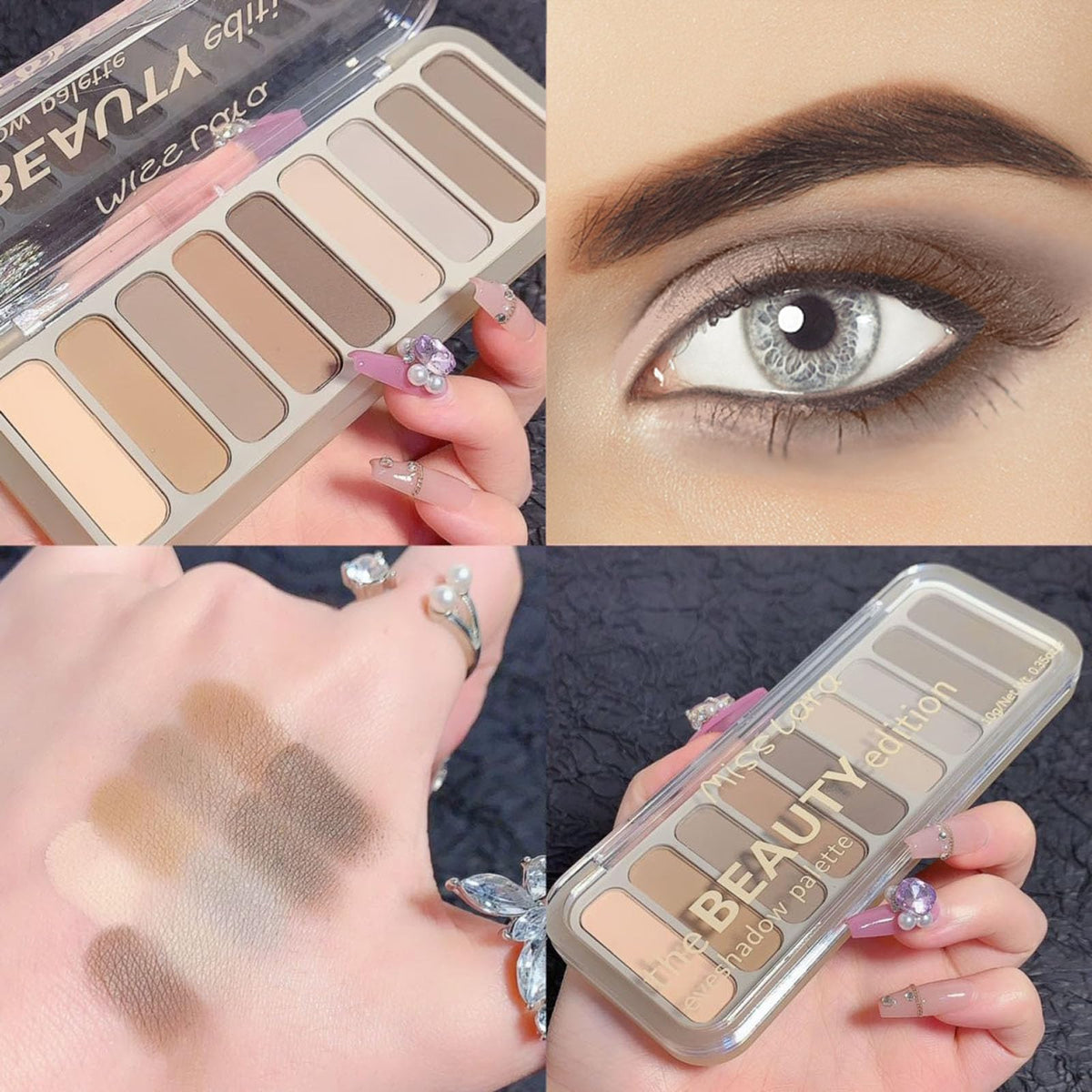 Mini Neutral Nude Matte Eyeshadow Palette C423