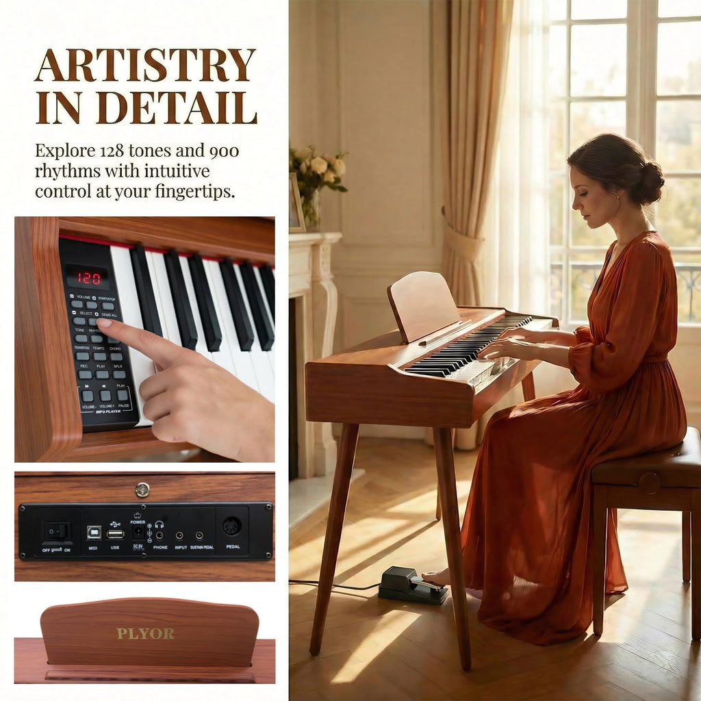 88 Key Semi Weighted Full-Size Electric Piano Keyboard N79445