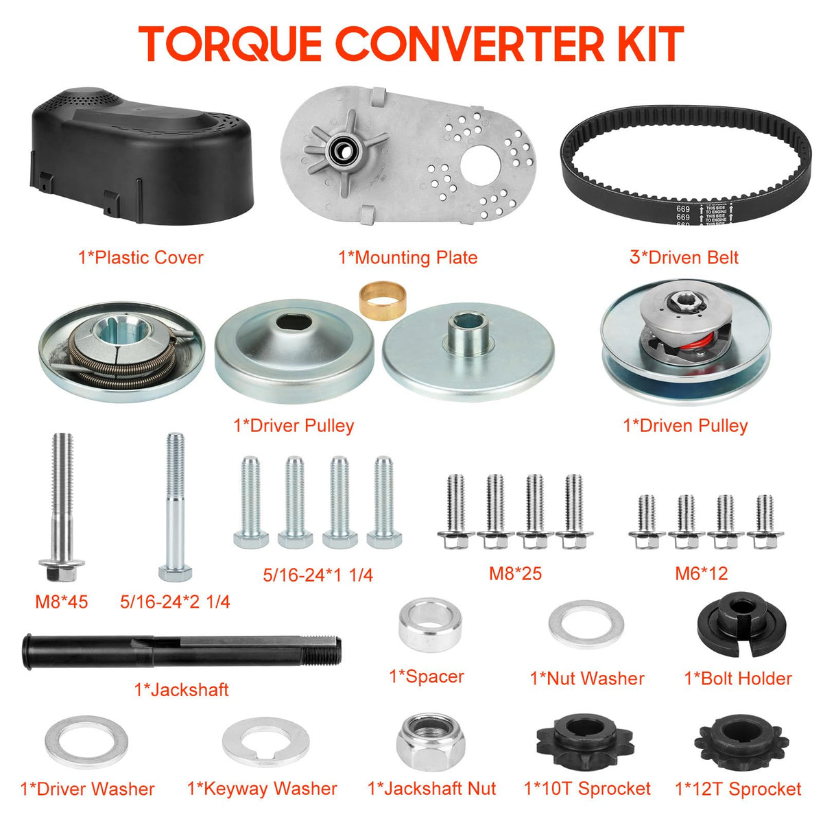 212CC Torque Converter 30 Series 3/4" V8541