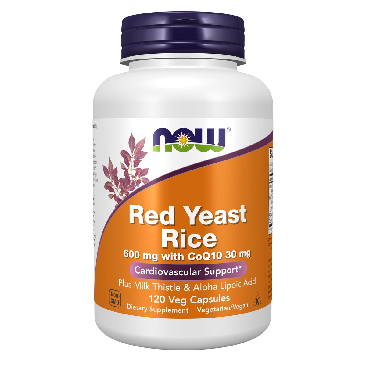 Red Yeast Rice with CoQ10, Milk Thistle, ALA, 120 Veg Caps A91764