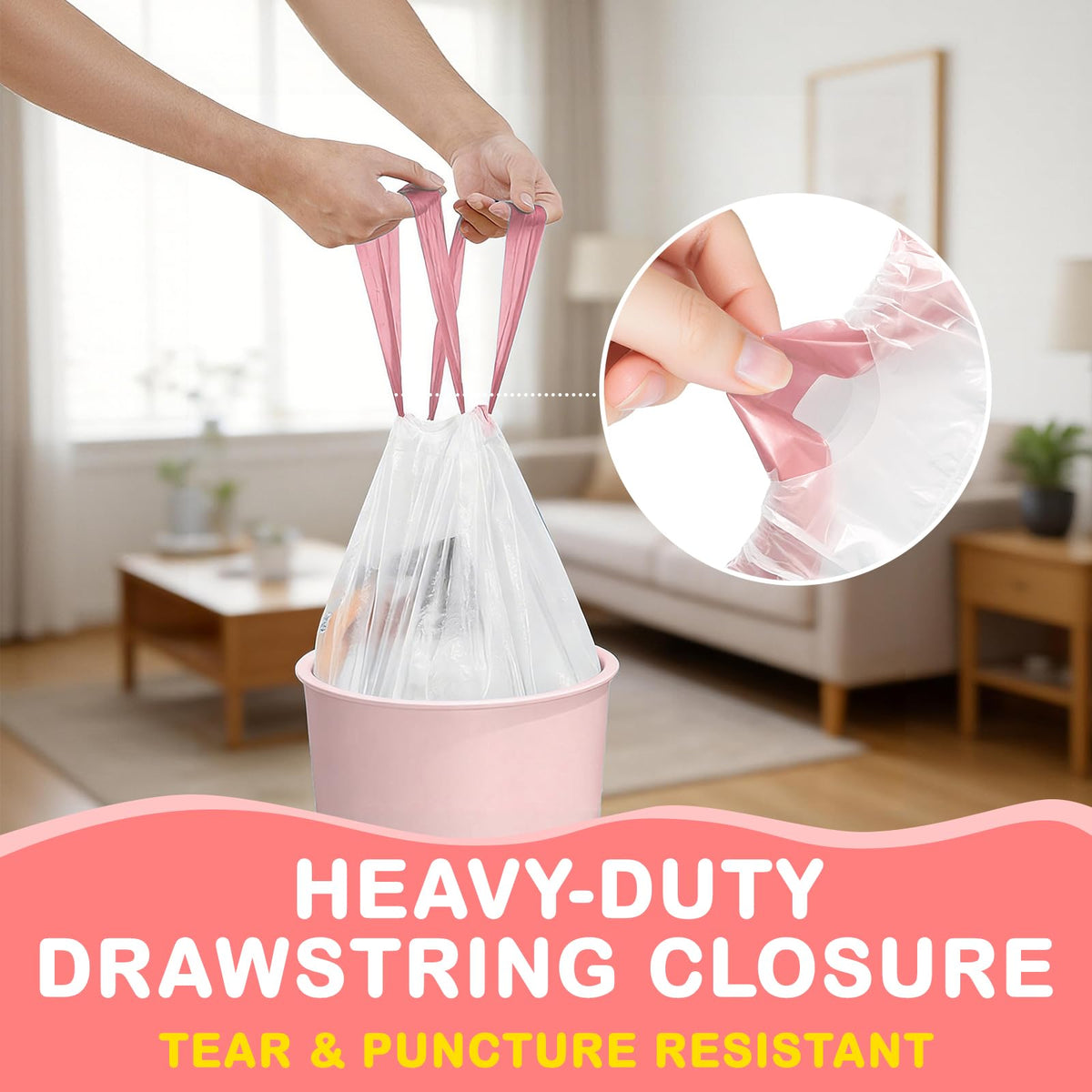 4 Gallon Scented Trash Bags with Drawstring N959