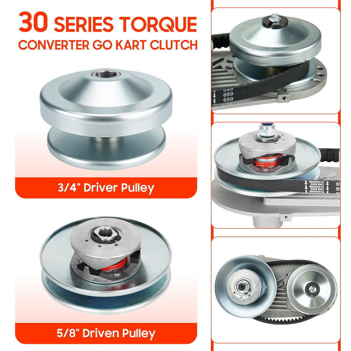 212CC Torque Converter 30 Series 3/4" V8541