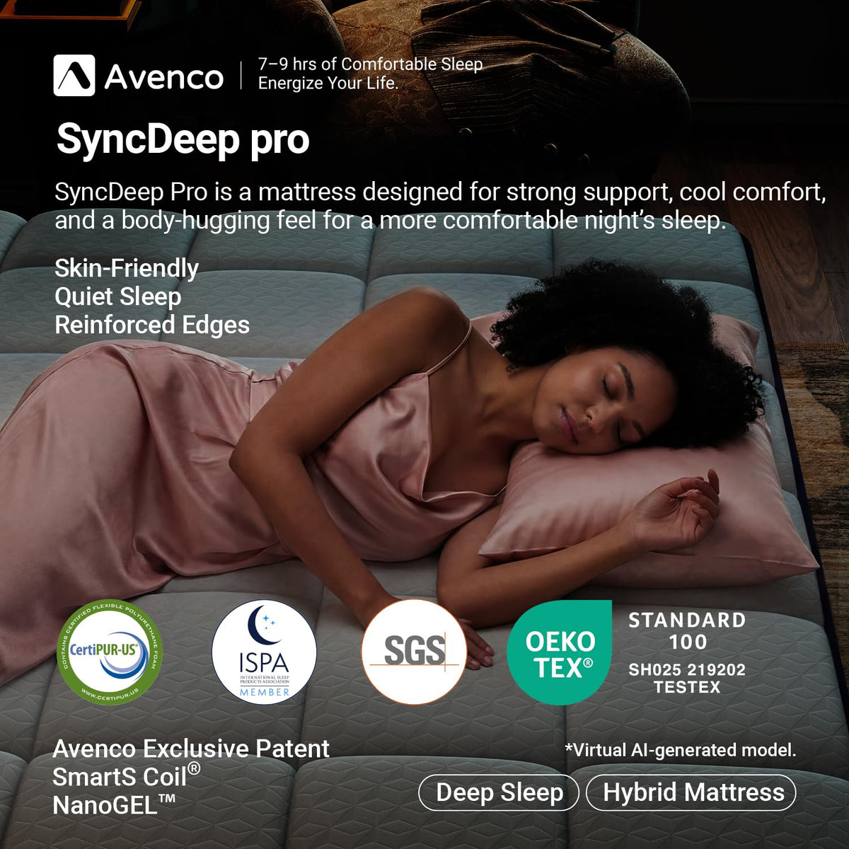 12 Inch Full Size Hybrid Gel Memory Foam Mattress K64256