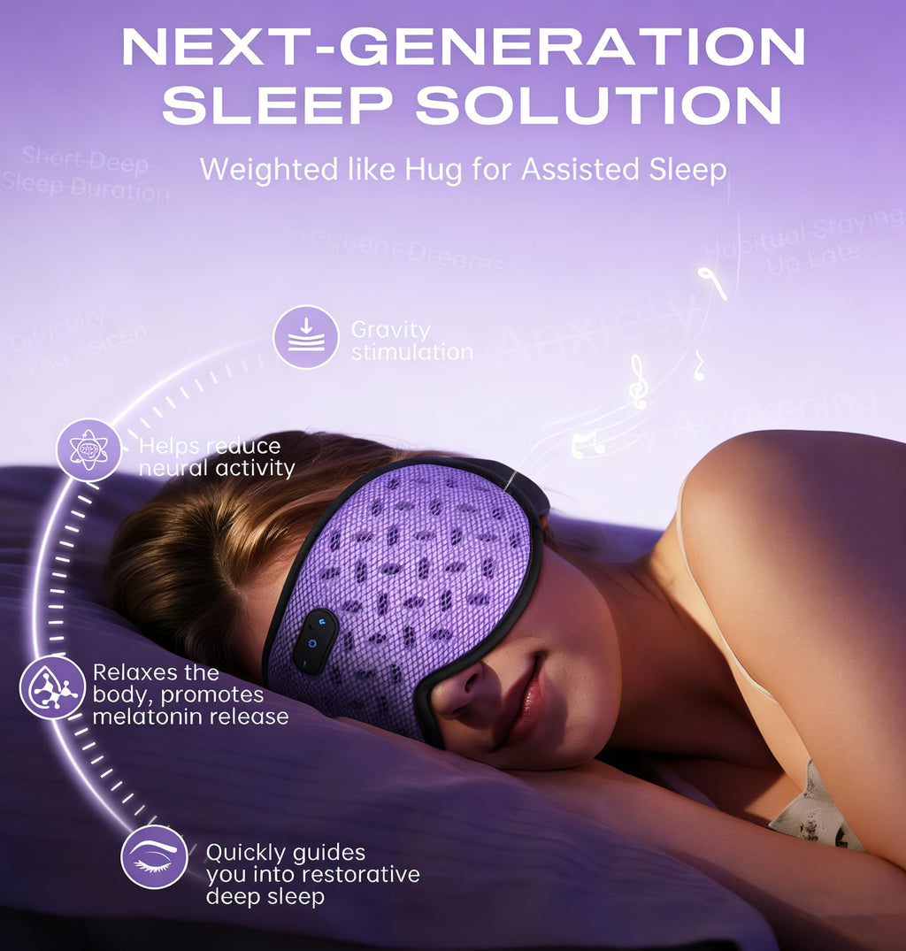 Bluetooth Sleep Mask Headphones with Hot & Cold Compress O3083