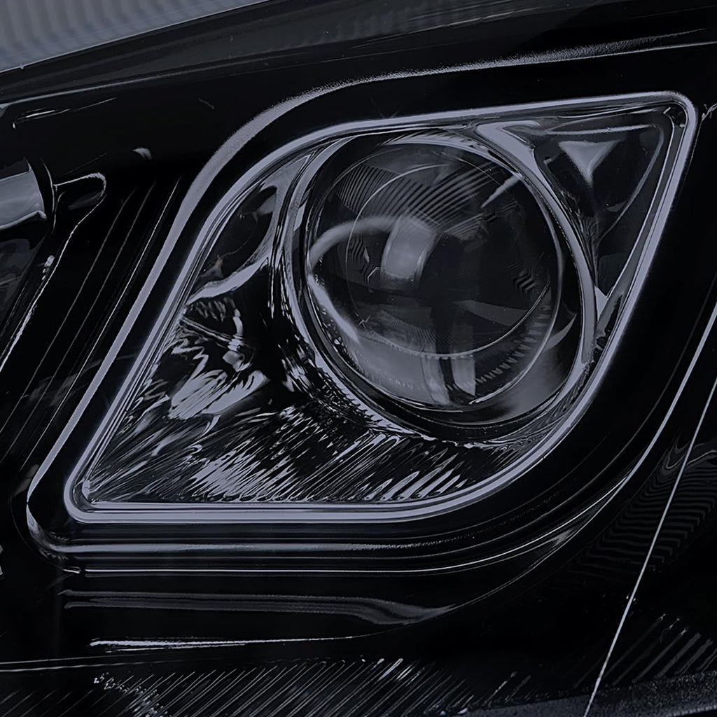Glossy Black LED Projector Headlights A2384