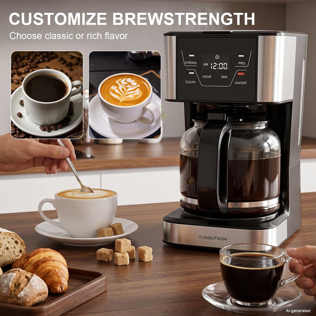 12-Cup Programmable Drip Coffee Maker J596