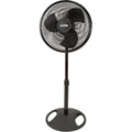 16 Inch Oscillating 3 Speed Pedestal Stand Fan, Black (2 Pack) U283828