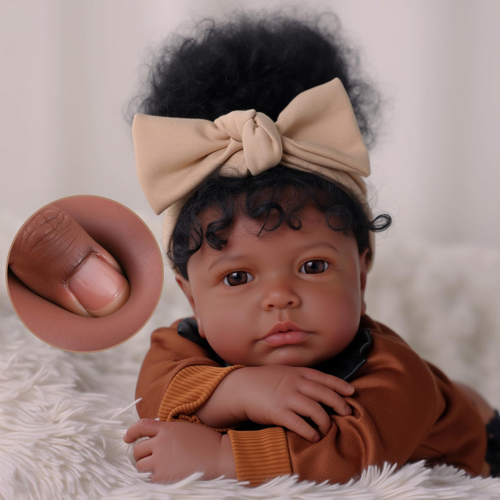 20 Inch Black Baby Doll with Play Set K5658