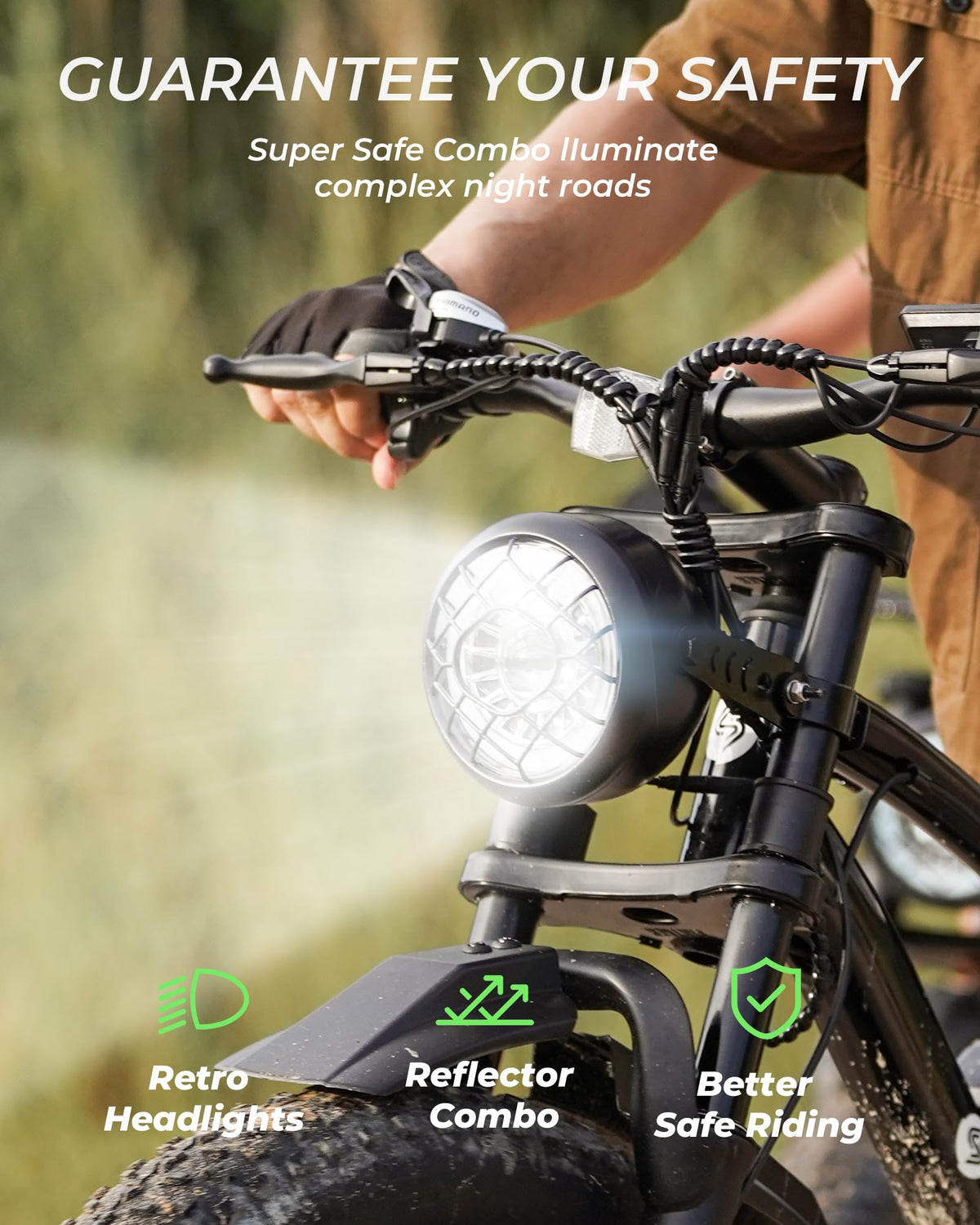 1000W Peak Motor 70 Miles Fat Tire Electric Bike I6165