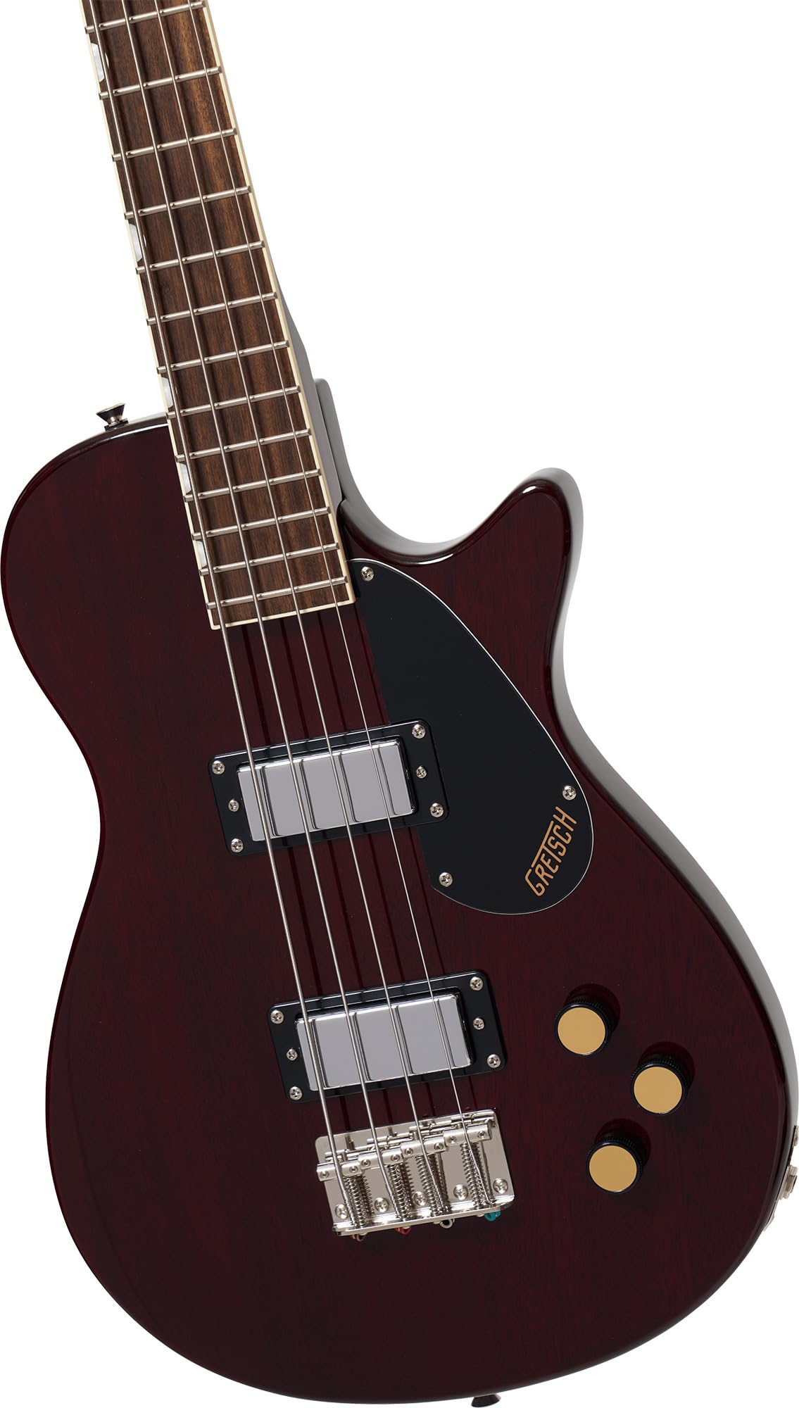 Walnut Stain Short-Scale Electric Bass Guitar W124