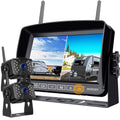 1080P Wireless Backup Camera System with 7'' Monitor IP69K Waterproof Q12896