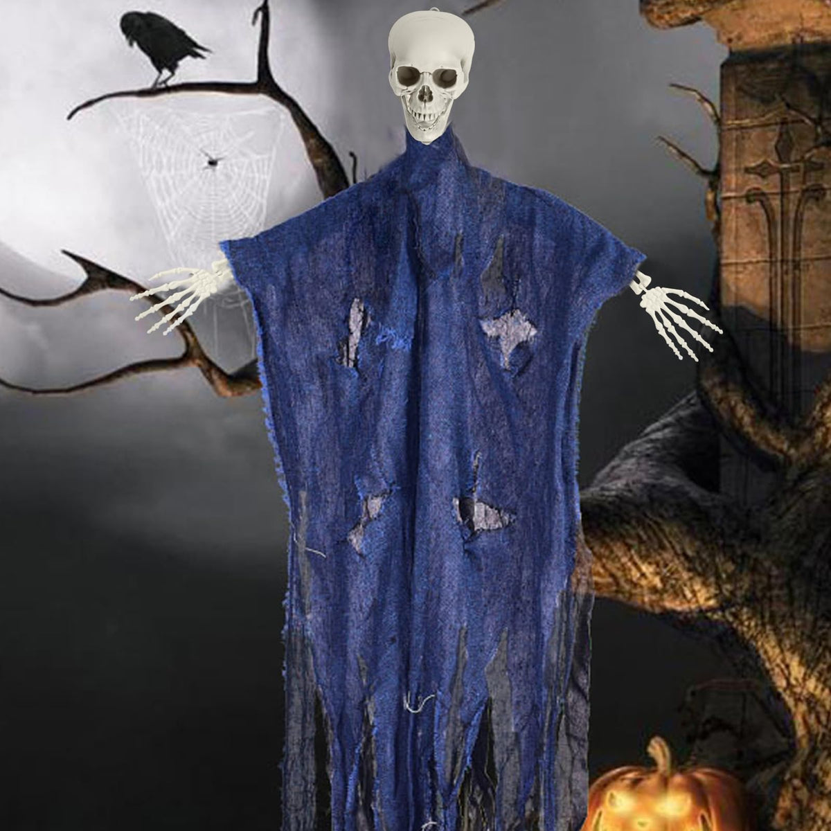 5.4ft Posable Plastic Skeleton L9093