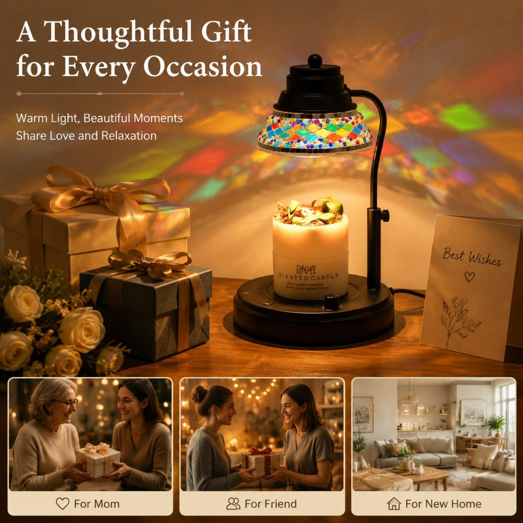 Black Candle Warmer Lamp with Timer & Dimmer R789