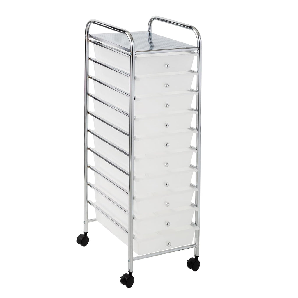 10 Drawer Rolling Storage Cart S248