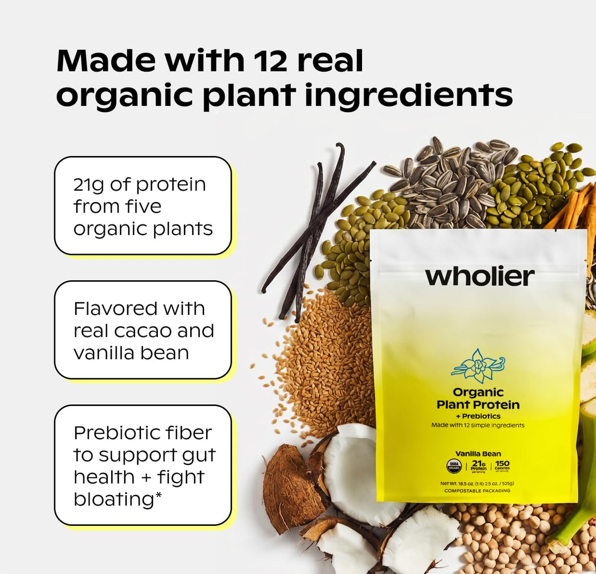 Vanilla Plant Protein 21g 14 Servings T5048