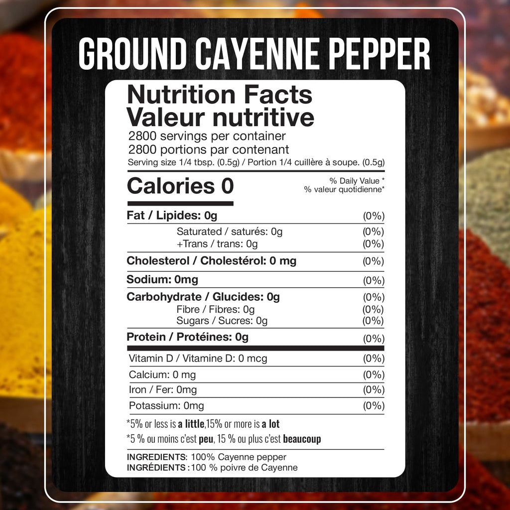 Cayenne Pepper Powder 5 LB Red Pepper Spice D8062