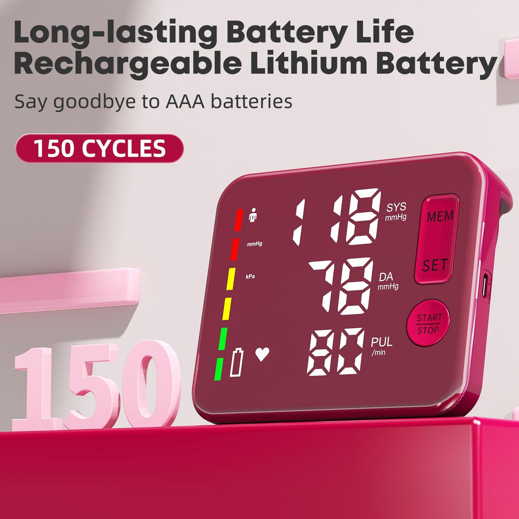 Blood Pressure Monitor Rechargeable Upper Arm S3331