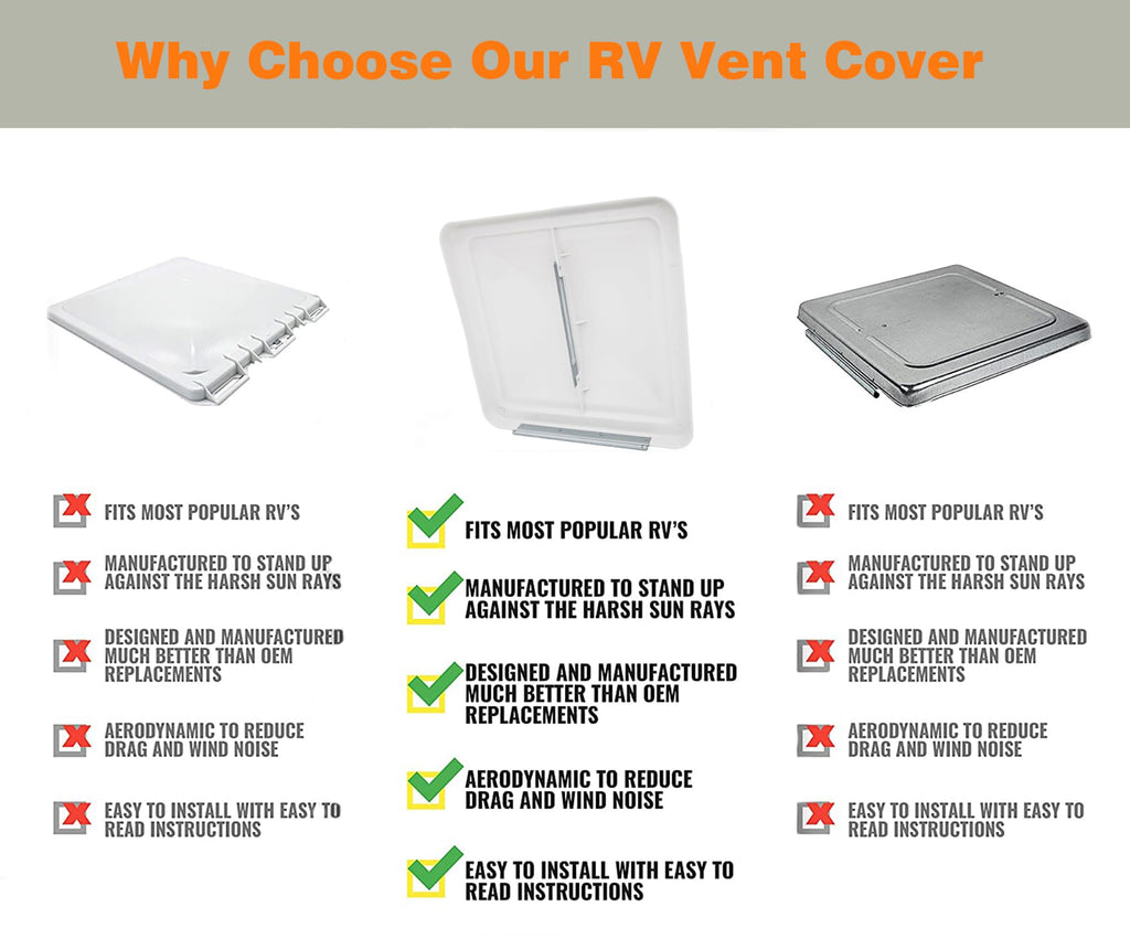 14" RV Roof Vent Cover Z198