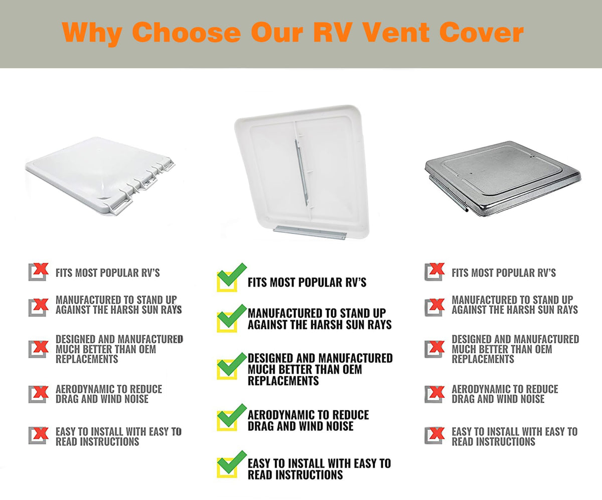 14" RV Roof Vent Cover Z198